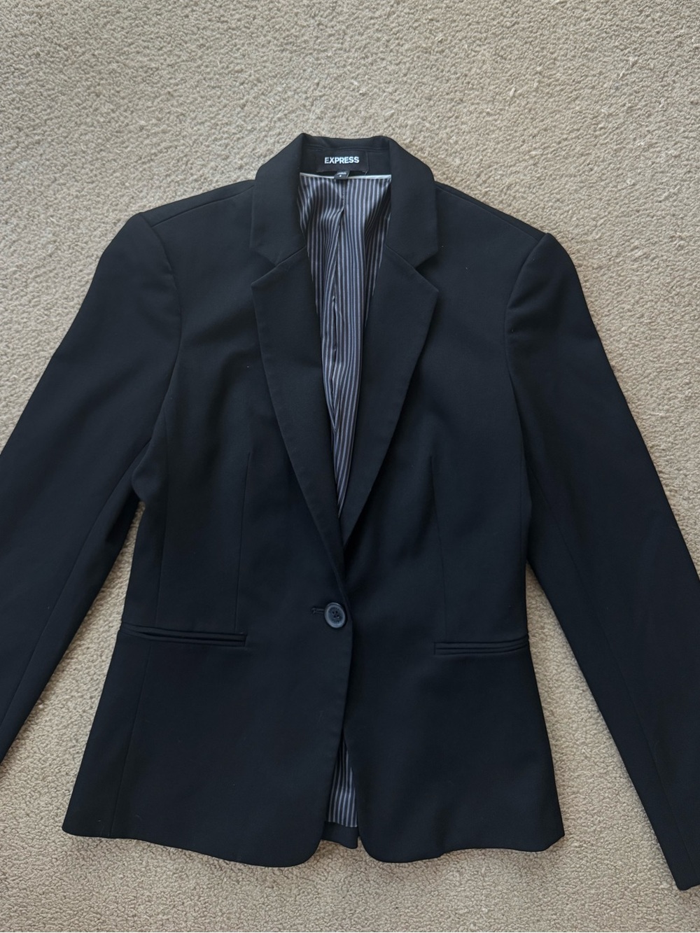 Express Black Single-Button Women's Blazer